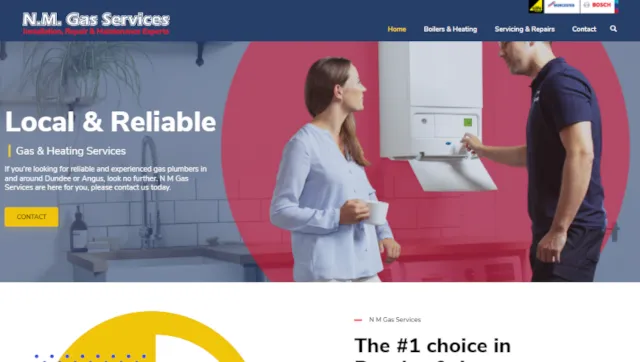 NM Gas Services website screenshot