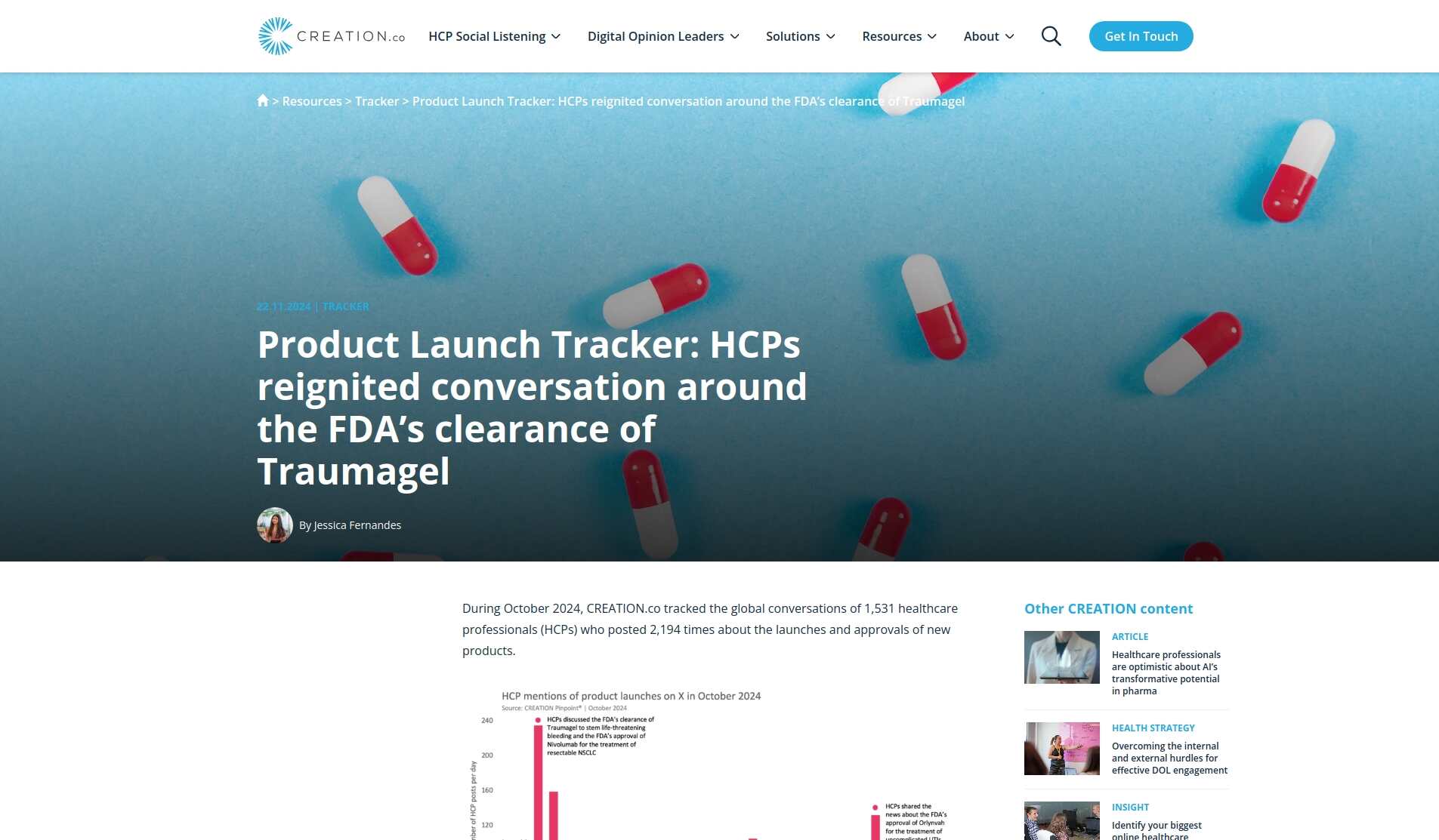Creation.co website screenshot
