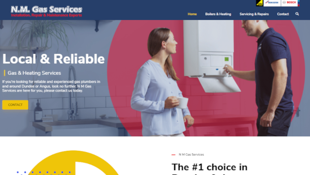 NM Gas Services website screenshot
