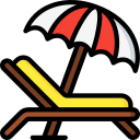 Deck chair icon representing no more WordPress stress